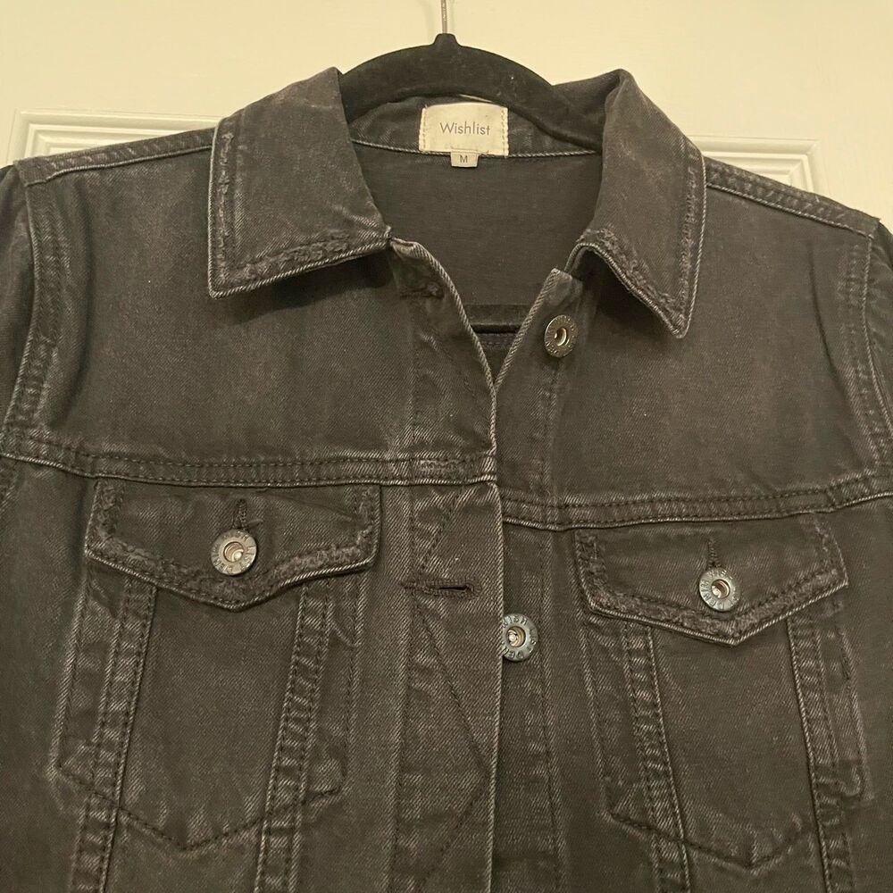 Jean Jacket Black Medium - Picture 2 of 3